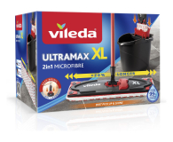 VILEDA Zestaw Vileda UltraMax XL BOX - mop płaski + wiadro - 477609 - zdjęcie 1